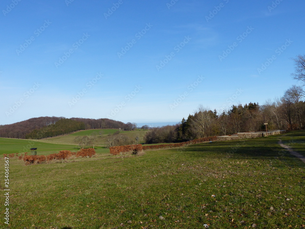 Blick auf die Villa Rustica von Roderath / Eifel