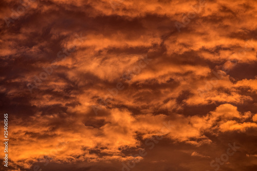 orange sky after sun set