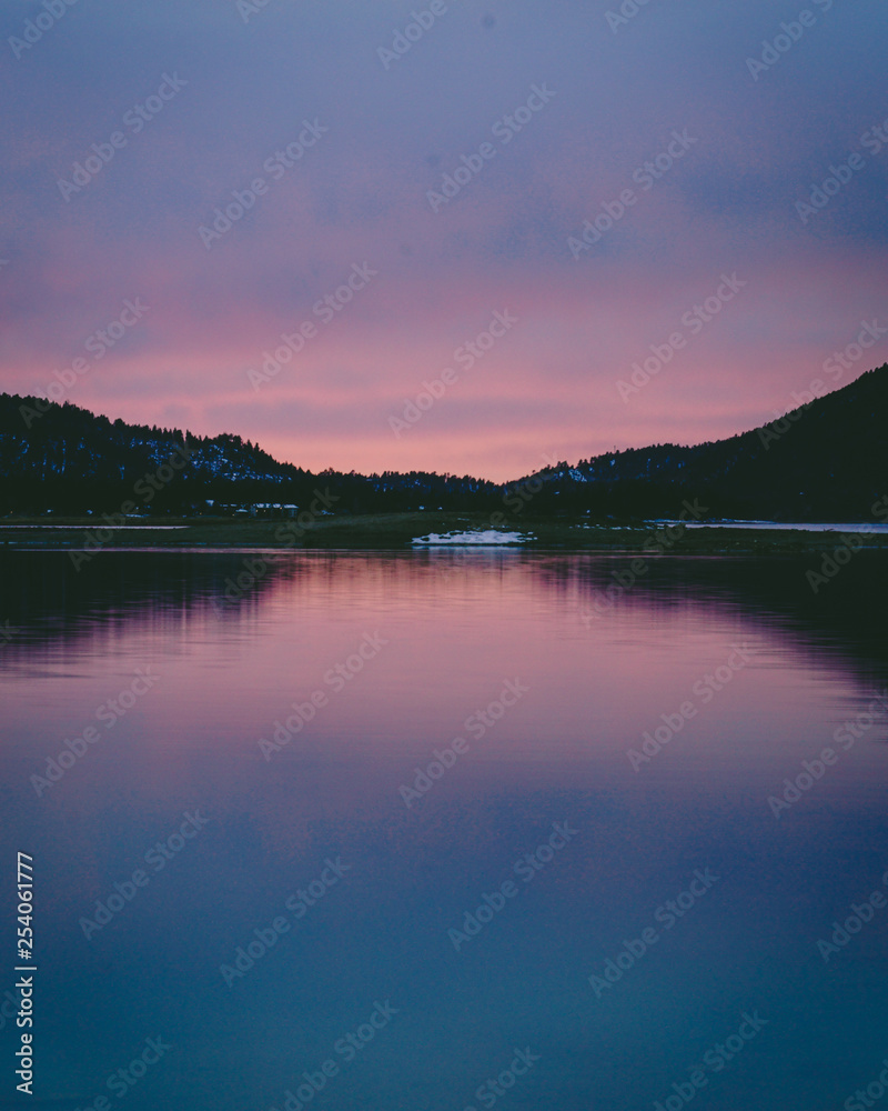 Lake Purple Sunset Big Bear