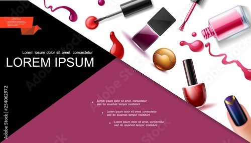 Realistic Nail Lacquer Composition