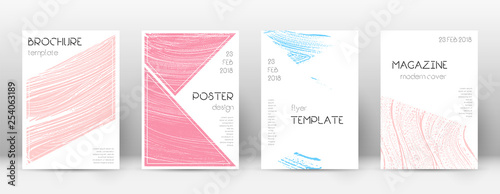 Cover page design template. Triangle brochure layo
