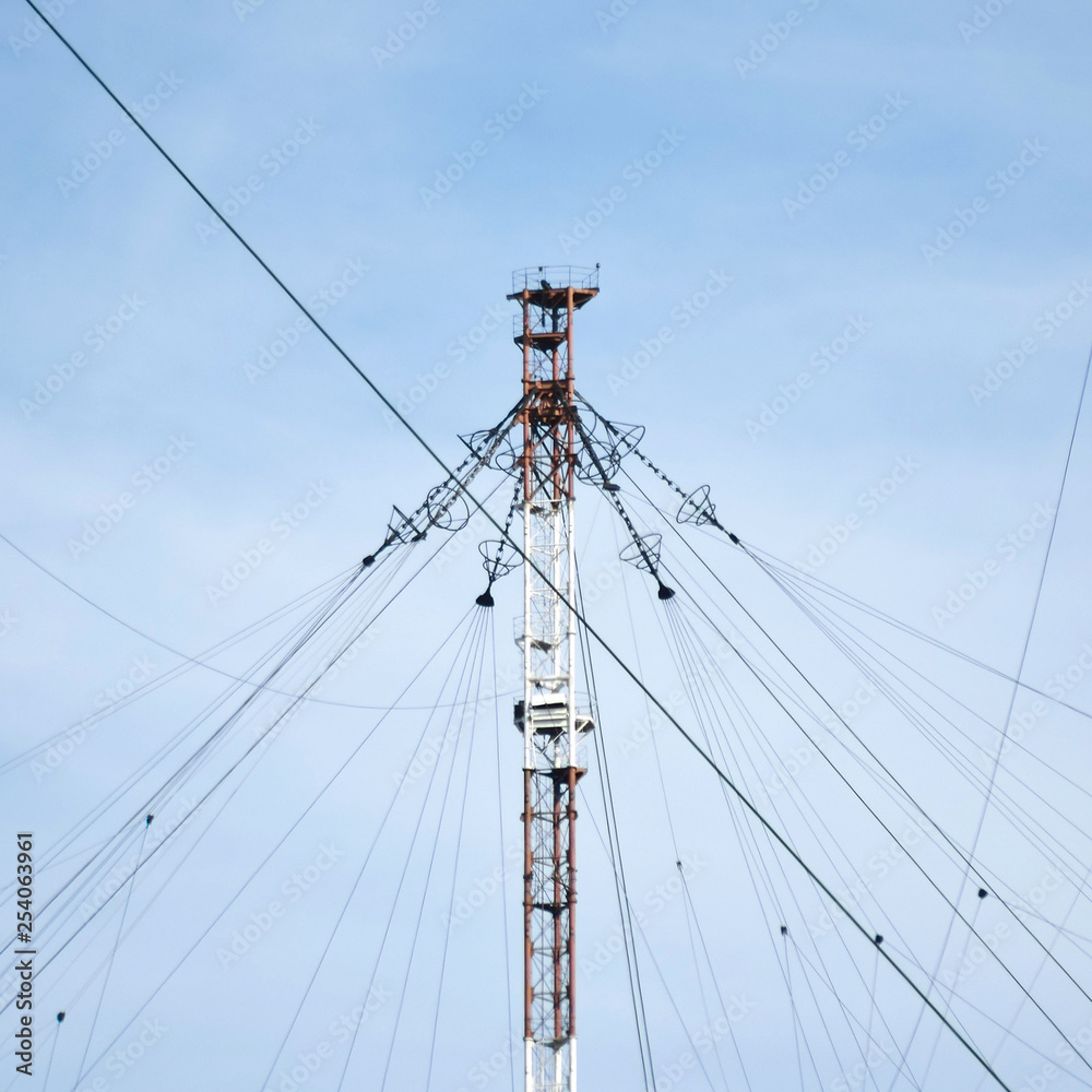 Aerial platforms for  transmission of radio waves