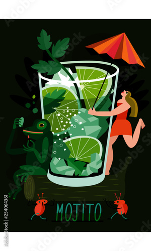 illustration of a cocktail