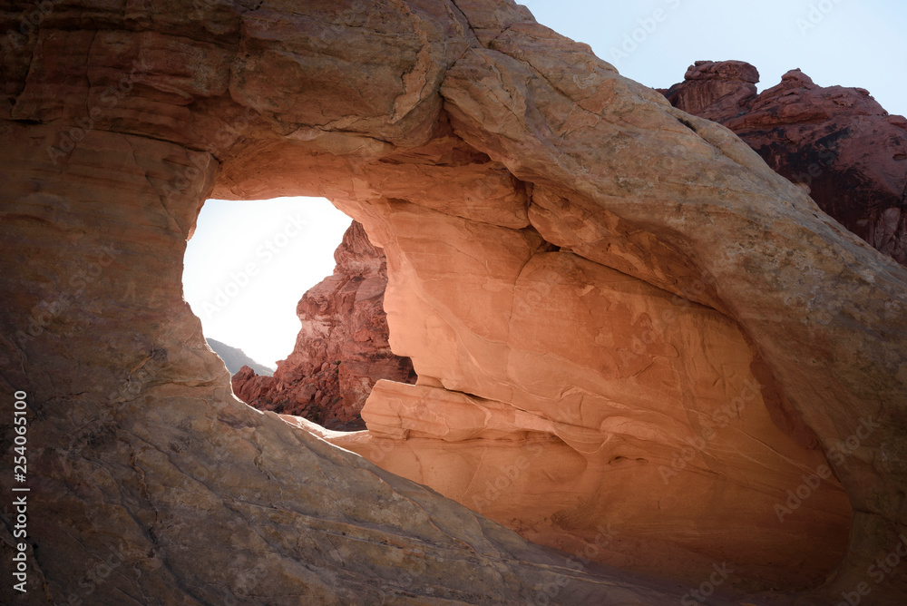 Hole in the rock in valley of fire