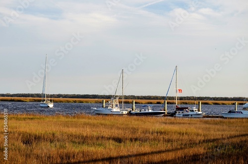 Boats on water