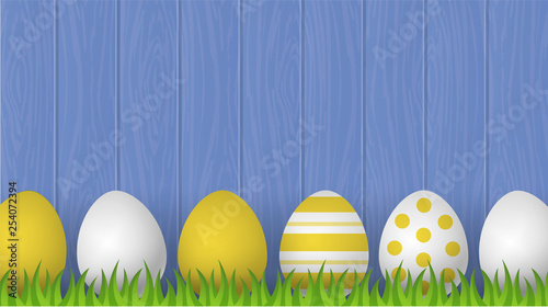 Happy Easter trendy background. Vector illustration.