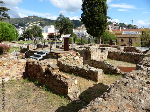 Fundamente der römischen Villa Ametllers in Tossa de Mar photo