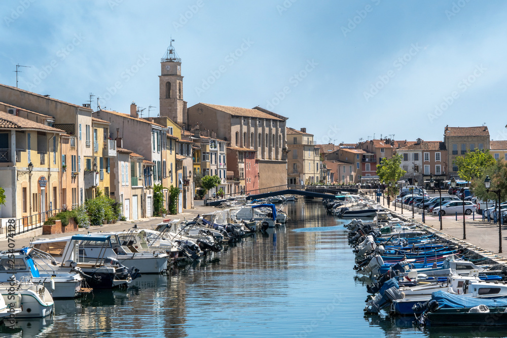 martigues canals with their boats and their old housesmartigues canals with their boats and their old houses