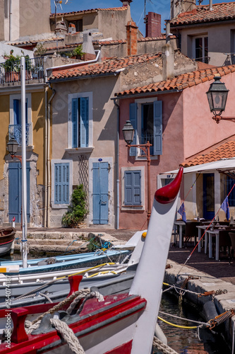 martigues canals with their boats and their old houses