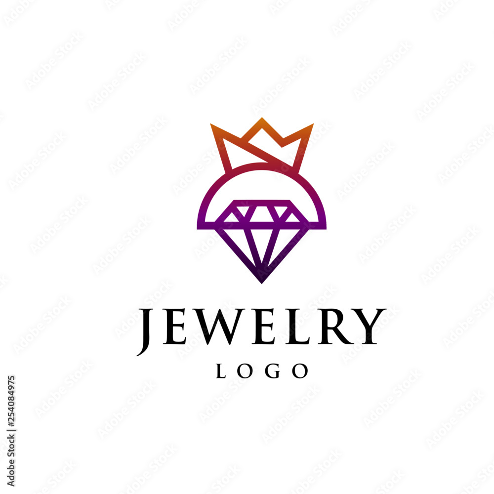 Fototapeta premium Jewelry Logo Templates