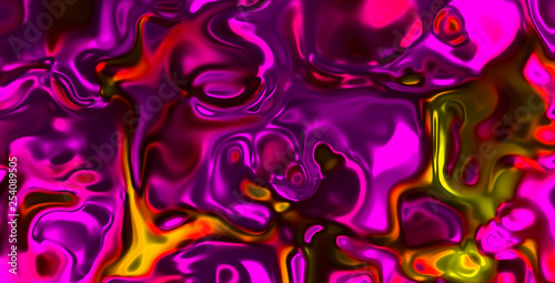 Liquid glass looking abstract colorful background in vivid colors