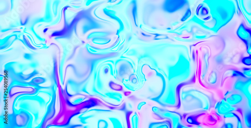 Liquid glass looking abstract colorful background in vivid colors