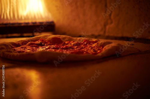 Pizza in kiln
