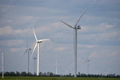 Wallpaper Mural Steppe in the summer you can see far windmills sky 1 Torontodigital.ca