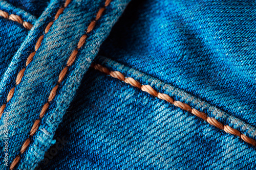 Denim texture with outer seams.