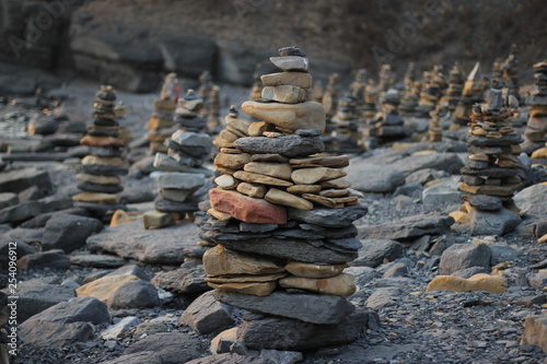  stones on the beach