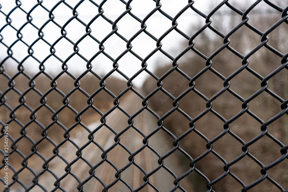 Fence on bridge Fence on bridge