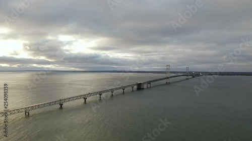 Wallpaper Mural Pure Michigan Sunrise at Mackinac Bridge - Aerial Torontodigital.ca