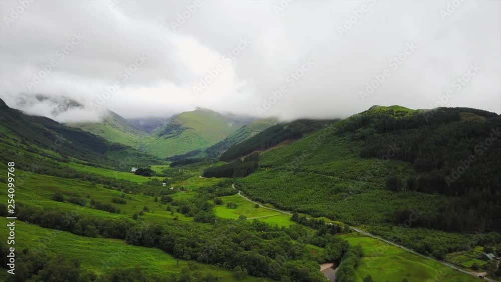 View of Ben Nevis from above - DJI Mavic Pro areal video