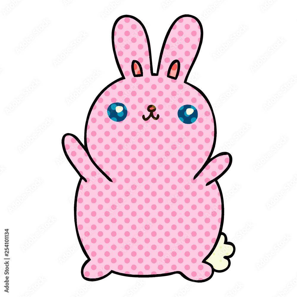 Obraz premium quirky comic book style cartoon rabbit