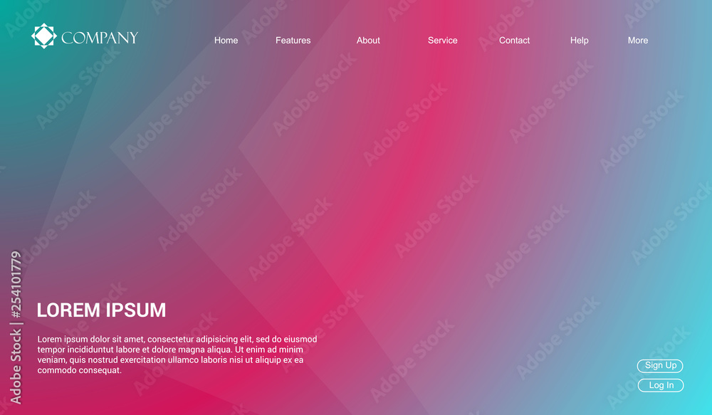 Website Landing Page Background, Modern Abstract Style