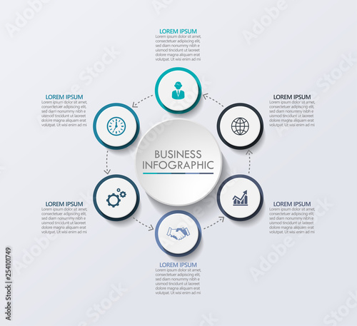 Business data visualization. timeline infographic icons designed for abstract background template milestone element modern diagram process technology digital marketing data presentation chart Vector