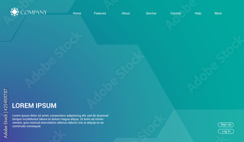 Website Landing Page Background, Modern Abstract Style