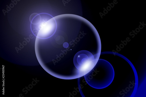 lens, circle abstract background, motion blur on color background, light blur background abstract