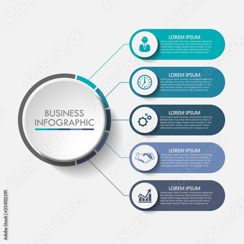 Business data visualization. timeline infographic icons designed for abstract background template milestone element modern diagram process technology digital marketing data presentation chart Vector