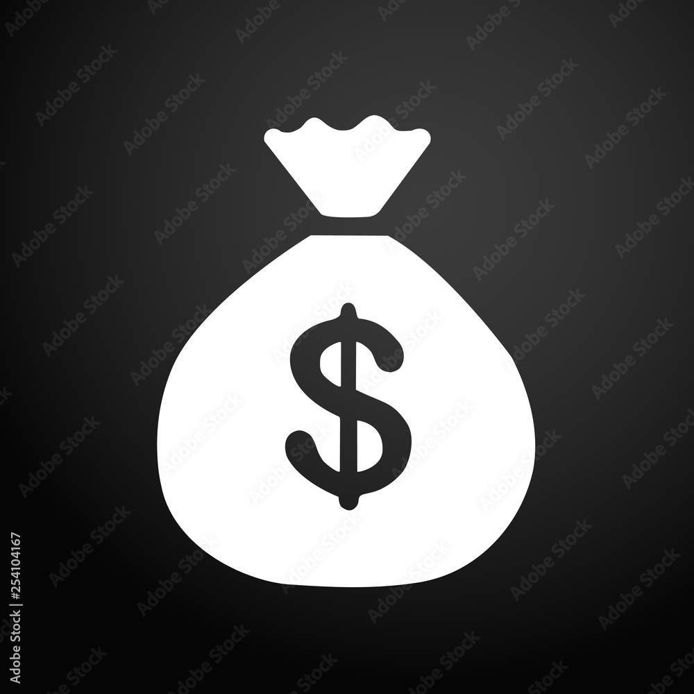 Money Bag icon in trendy flat style. Vector Illustration EPS 10 Money Bag icon in trendy flat style. Vector Illustration EPS 10