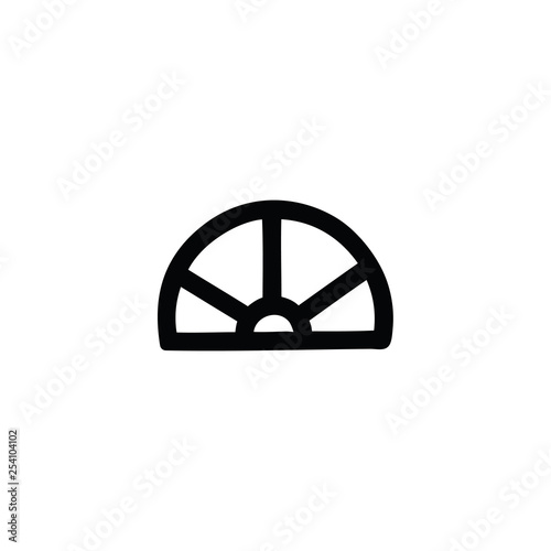 protractor math equipment icon