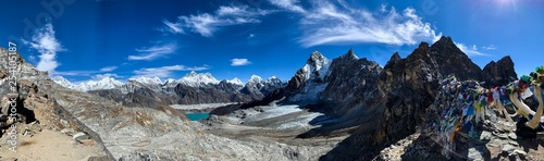 Panoramic View of Mount Everest. 