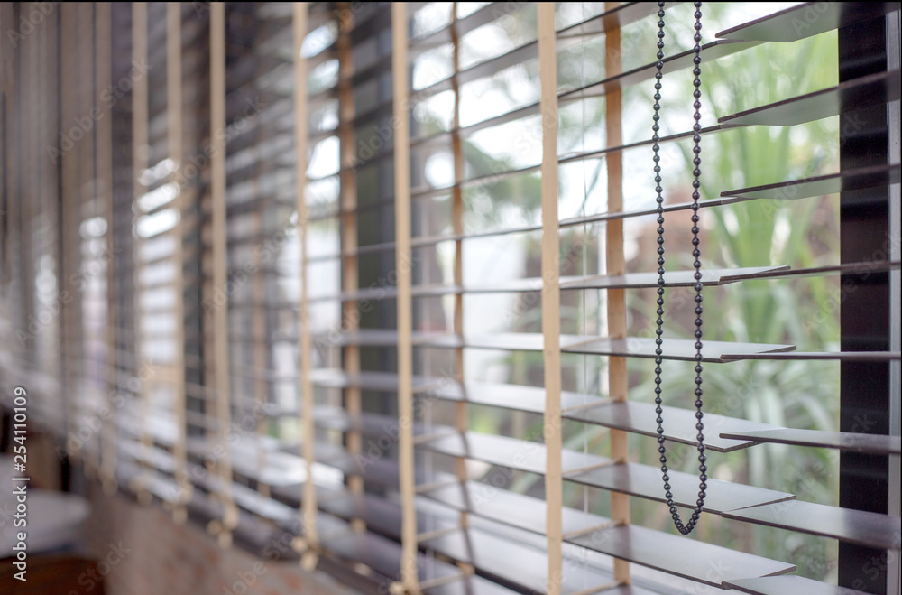 open louver window to get light from garden open louver window to get light from garden