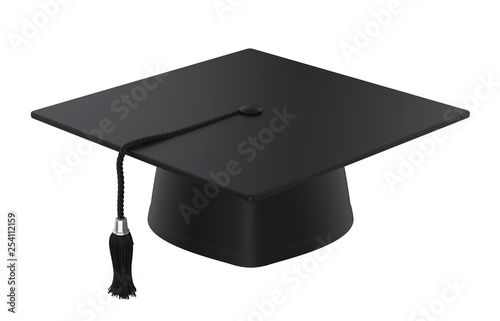 Graduation Cap Isolated photo