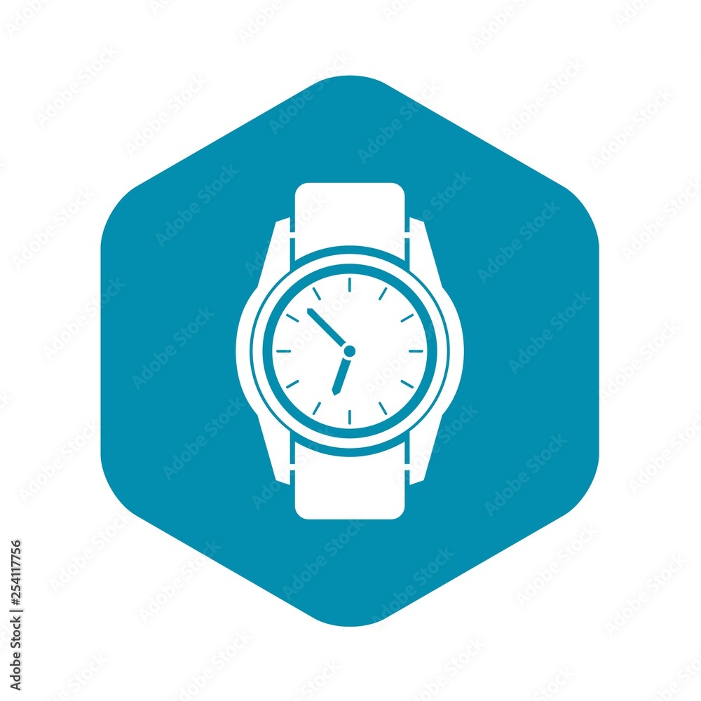 Watch icon in simple style isolated on white background Watch icon in simple style isolated on white background