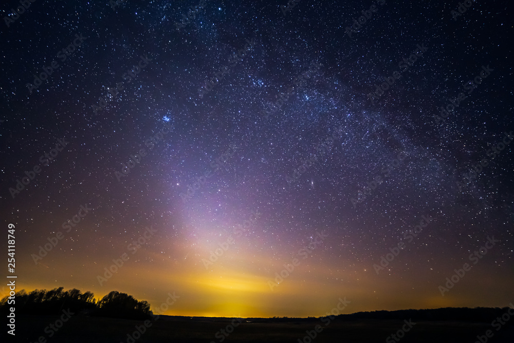 Rare night sky phenomenon - Zodiacal light