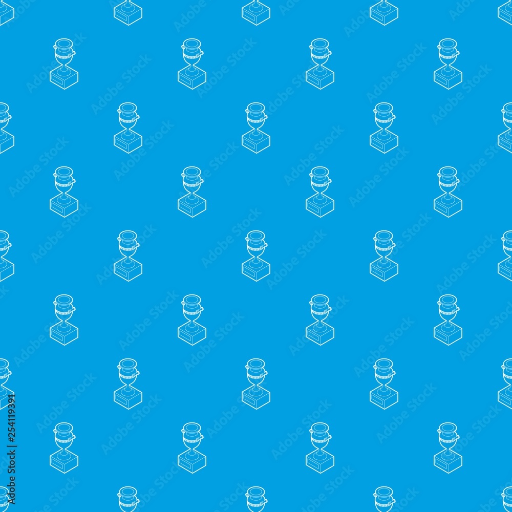 Ancient vase pattern vector seamless blue repeat for any use