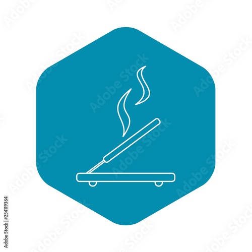 Incense sticks icon. Outline illustration of incense stick vector icon for web design