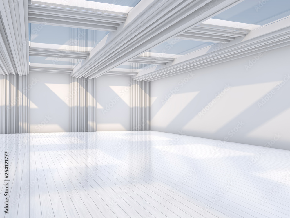 Obraz premium Abstract modern architecture background. 3D rendering