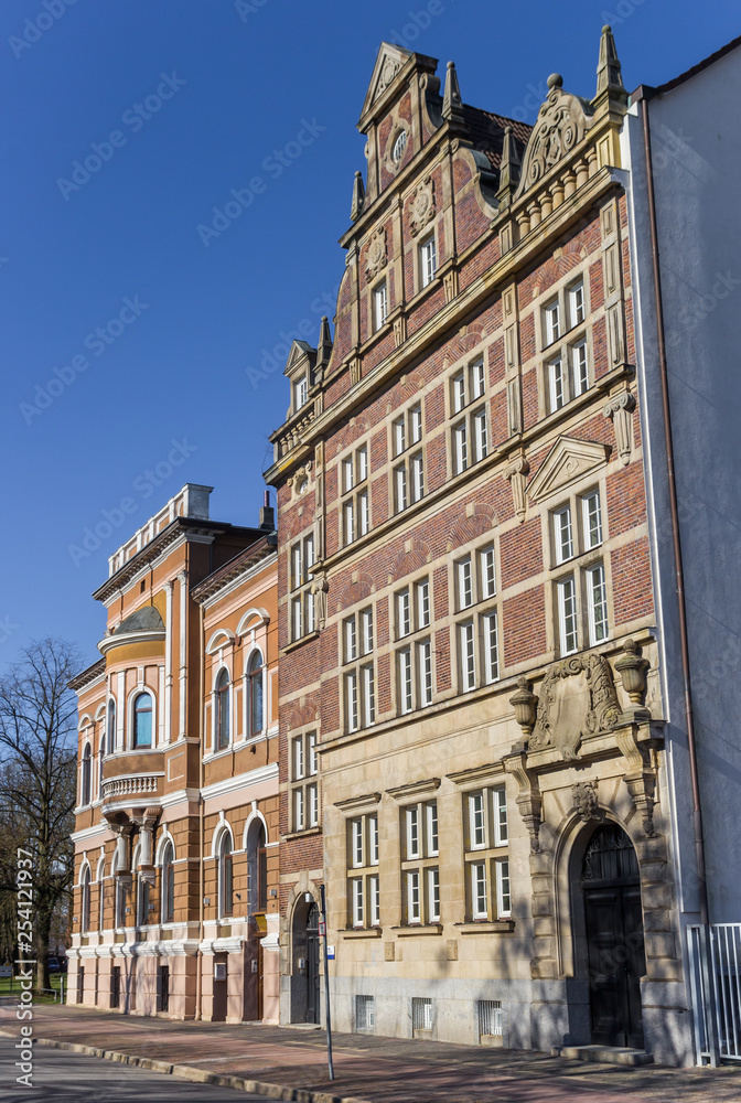 Historic buildings in the center of Wilhelmshaven