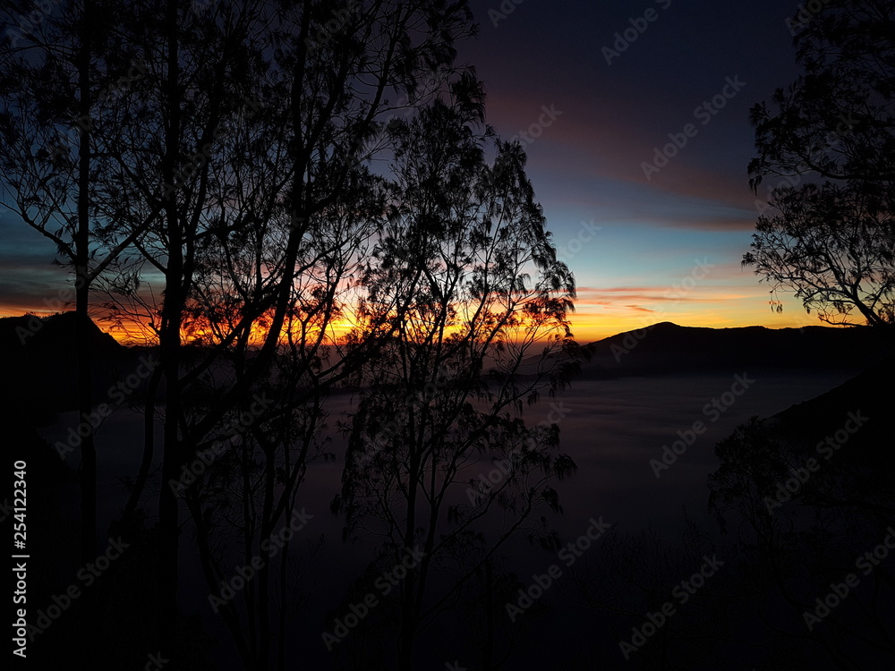sunset in mountains sunset in mountains