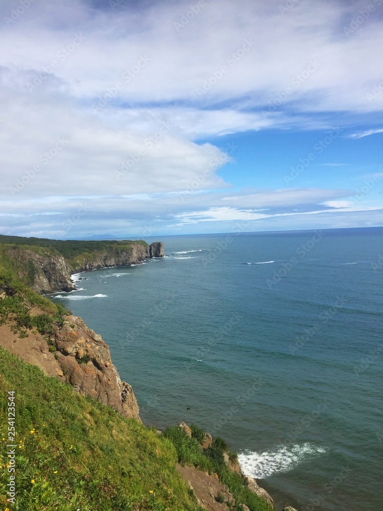 Coastline of Pasific ocean near Petropavlovsk-Kamchatsky city on the Kamchatka Peninsula, Russia. Coastline of Pasific ocean near Petropavlovsk-Kamchatsky city on the Kamchatka Peninsula, Russia.