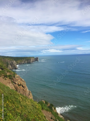 Coastline of Pasific ocean near Petropavlovsk-Kamchatsky city on the Kamchatka Peninsula, Russia.