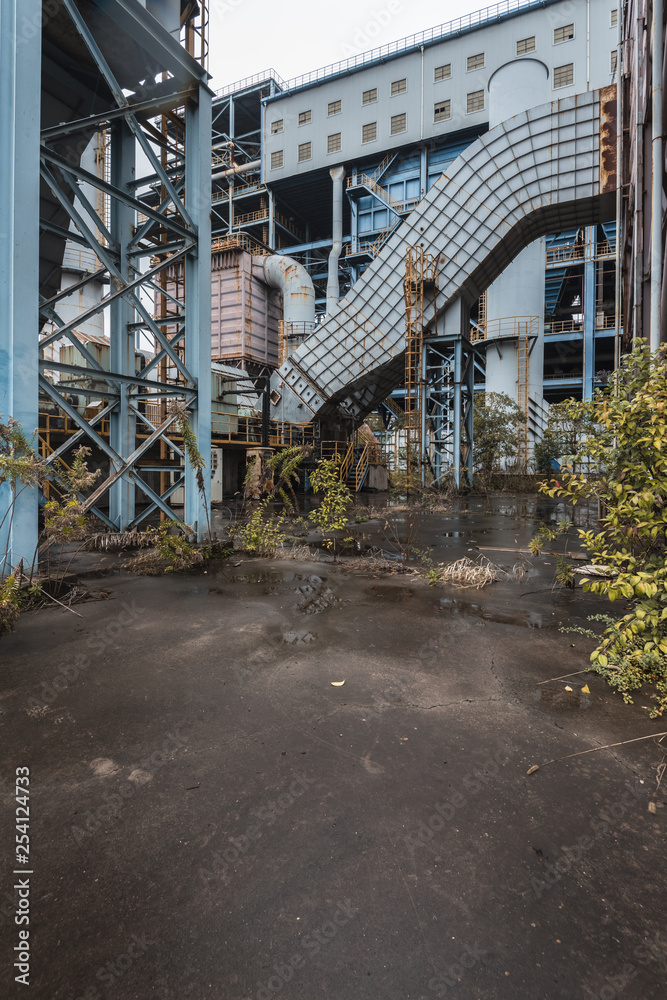 Industrial buildings in abandoned factory Industrial buildings in abandoned factory