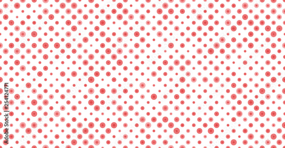 Seamless Polka Dots Pattern, Pink Background, Seamless Polka Dots Pattern, Pink Background,