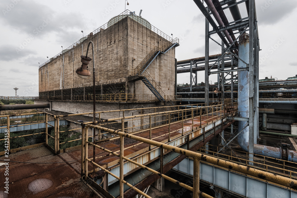 Industrial buildings in abandoned factory