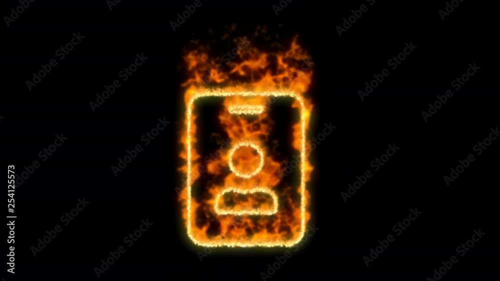 id badge symbol inflames. Then disappears. In - Out loop. Alpha channel Premultiplied - Matted with color black id badge symbol inflames. Then disappears. In - Out loop. Alpha channel Premultiplied - Matted with color black
