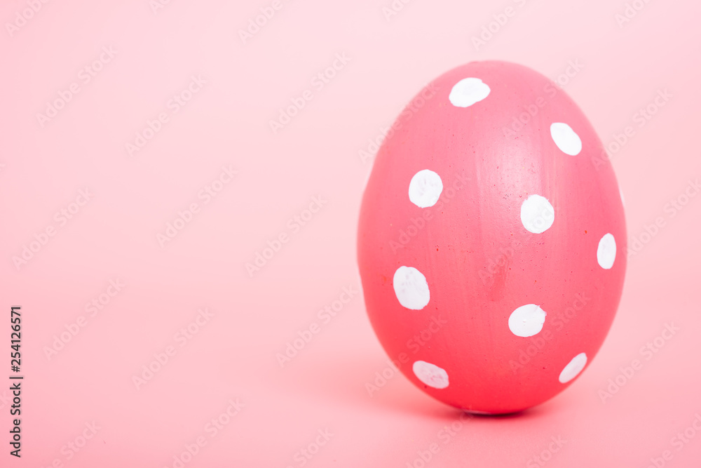 Beautiful Easter Pink egg color on pink background, Beautiful Easter Pink egg color on pink background,
