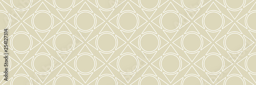 Geometric seamless white and olive green long background