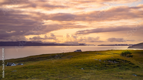 Sunset after storm in Scotland